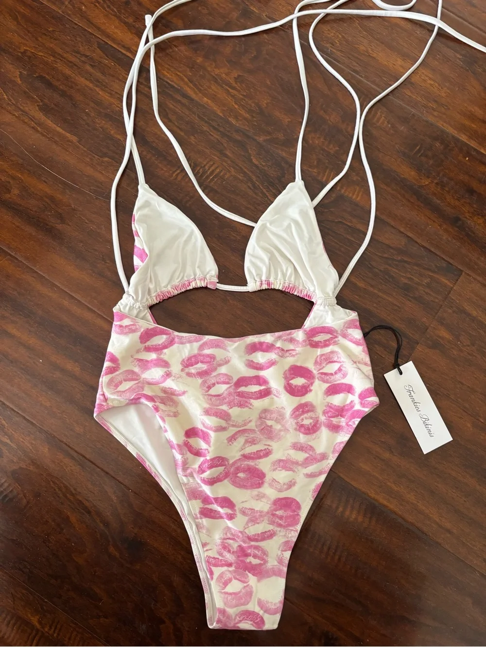 Frankies Bikinis x Sydney Sweeney Gemma Shine One Piece in Angel Kisses